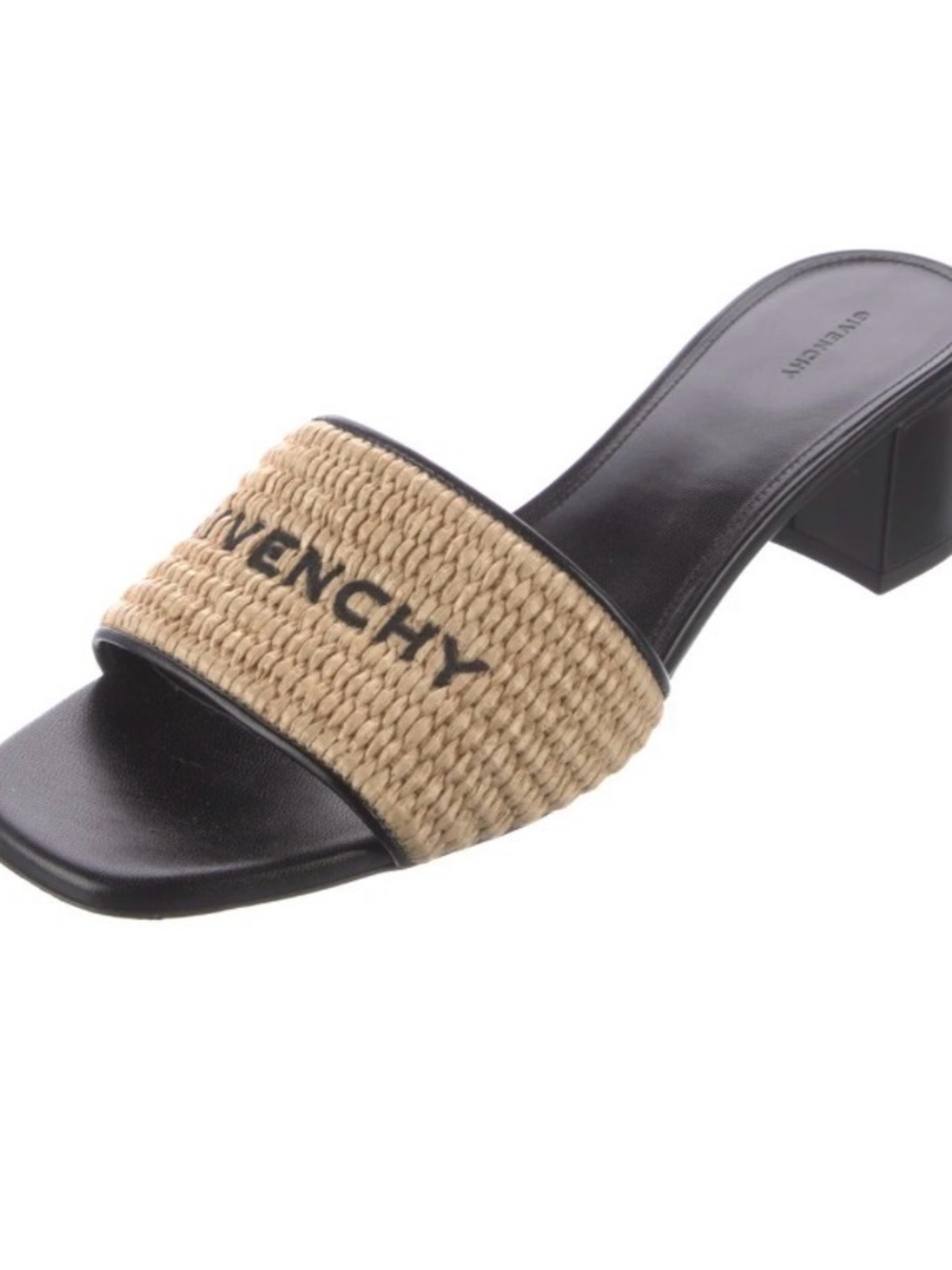 Givenchy Logo Raffia Slide Heel - Picture 4 of 5